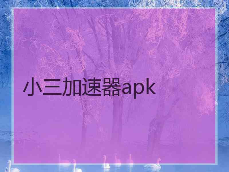 小三加速器apk